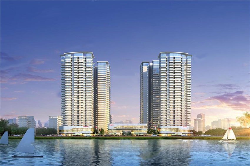 凯珑江景项目位于蒸湘区蒸水西路与祝融路交汇处