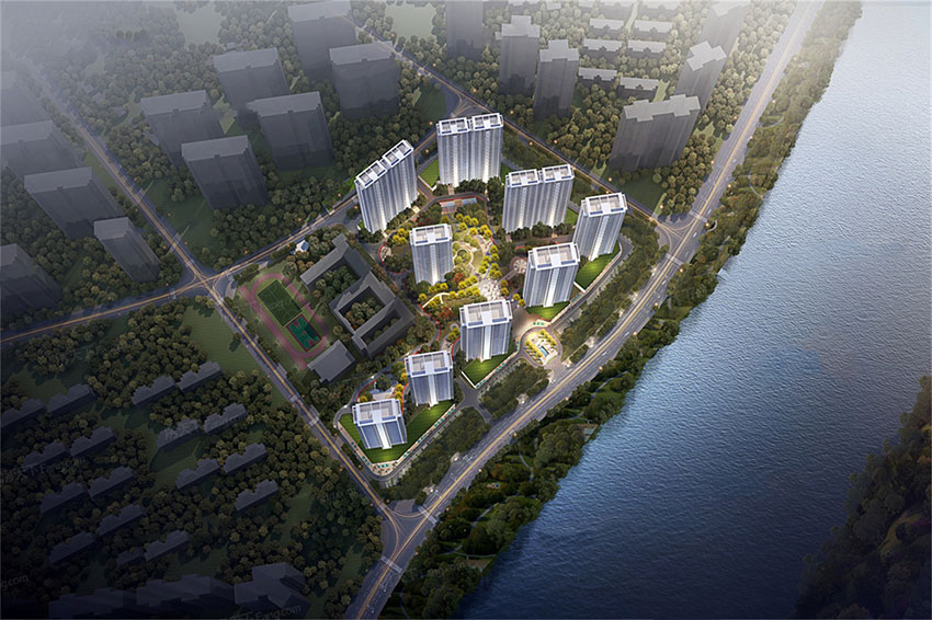 融冠云城项目位于蒸湘区蒸水南路柘里渡小学旁