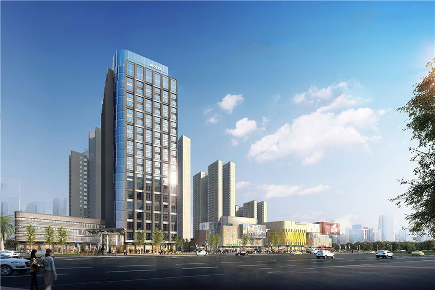 银泰红城项目位于蒸湘区华新开发区祝融路28号祝融小学旁