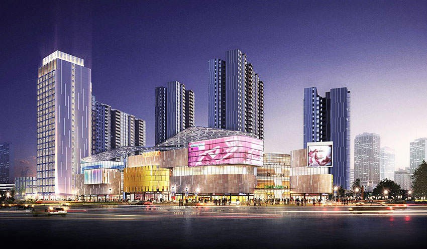 银泰红城项目位于蒸湘区华新开发区祝融路28号祝融小学旁