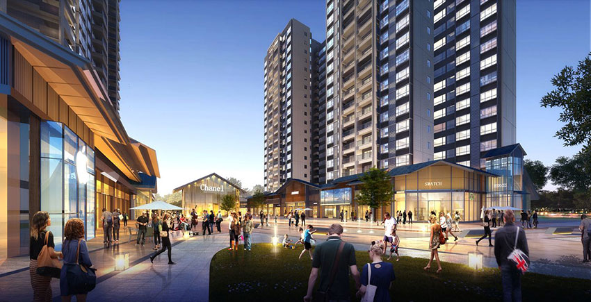 银泰红城项目位于蒸湘区华新开发区祝融路28号祝融小学旁