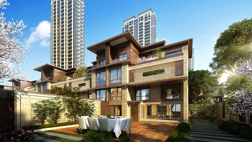 金钟美墅湾项目位于蒸湘区船山西路蒸水西岸