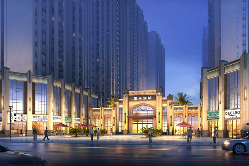 阳光金城项目位于蒸湘区华新光辉街&middot;衡州小学正对面