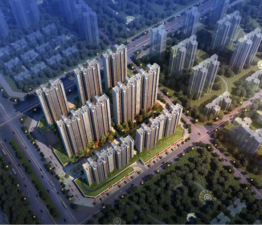 佳兆业悦峰项目位于蒸湘区华新大道与立新大道交汇处