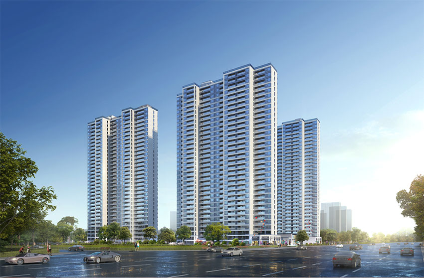 融冠爱城项目位于长丰大道与立新大道交汇处（蒸湘雅郡对面）