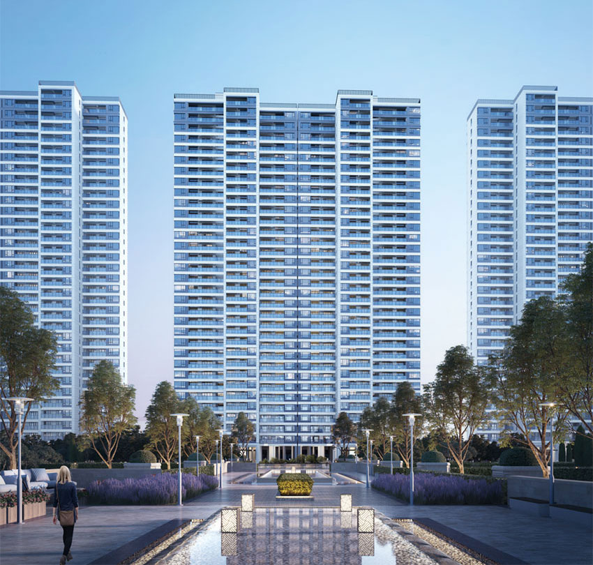 融冠爱城项目位于长丰大道与立新大道交汇处（蒸湘雅郡对面）