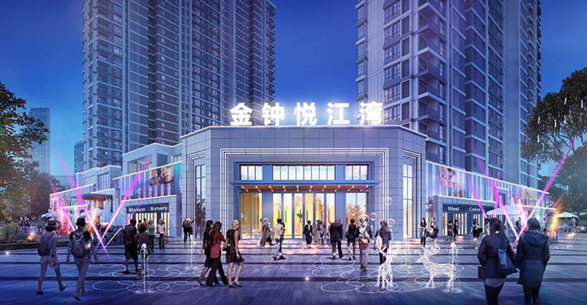 金钟悦江湾项目位于蒸湘区蒸水南路与光辉北街交汇处