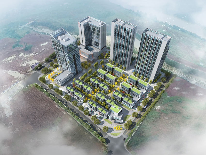 HSC博奥城项目位于蒸湘区风顺西路与蒸潭路交汇处