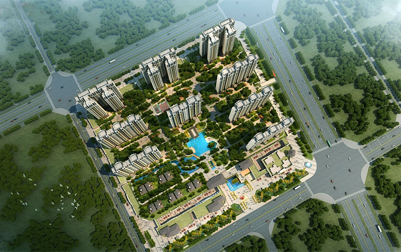 中央绿城项目位于衡阳县西渡镇海英大道与联胜路交汇处