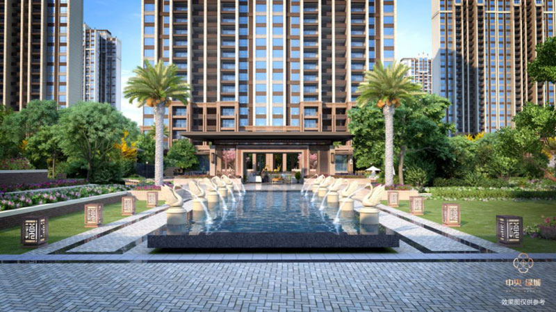 中央绿城项目位于衡阳县西渡镇海英大道与联胜路交汇处