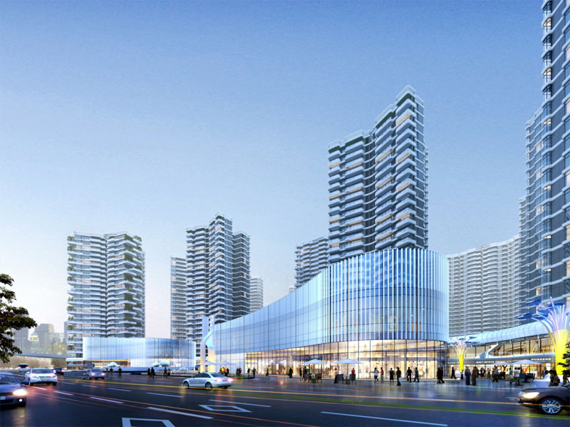 江南新城项目位于衡阳县衡阳县洪山大桥与横一路交汇处