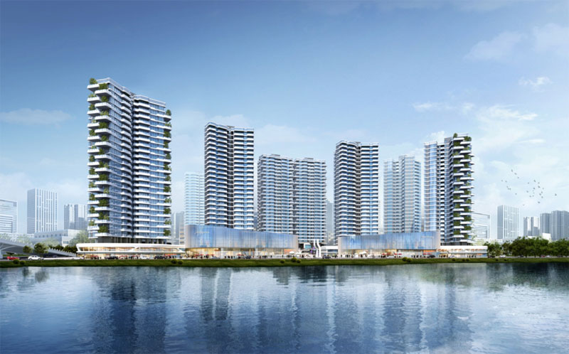 江南新城项目位于衡阳县衡阳县洪山大桥与横一路交汇处