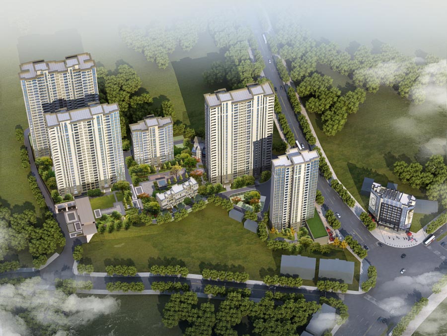 盛世名都项目位于湖南省衡山县开云镇麇城路43号