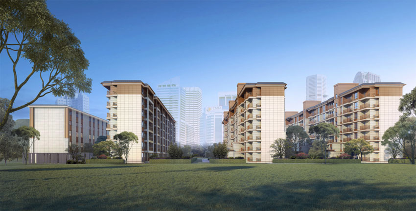 金钟岳府项目位于南岳区南山街与禹王路交叉口北