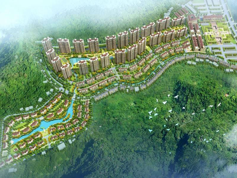锦绣南山项目位于南岳区西城区衡山大道