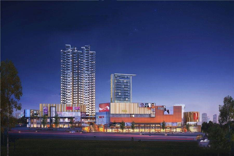 奥园广场项目位于祁东县南山大道与曙光路交汇处