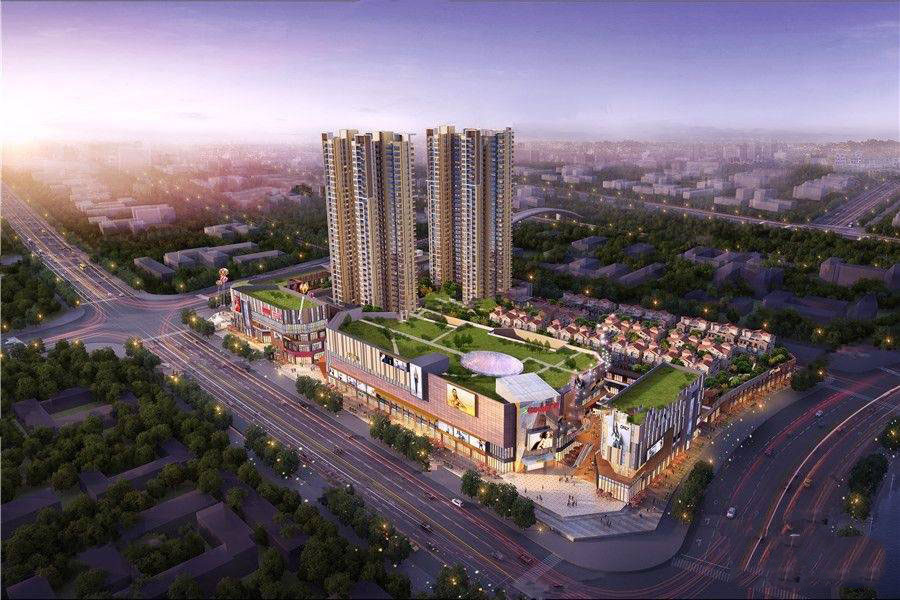 奥园广场项目位于祁东县南山大道与曙光路交汇处