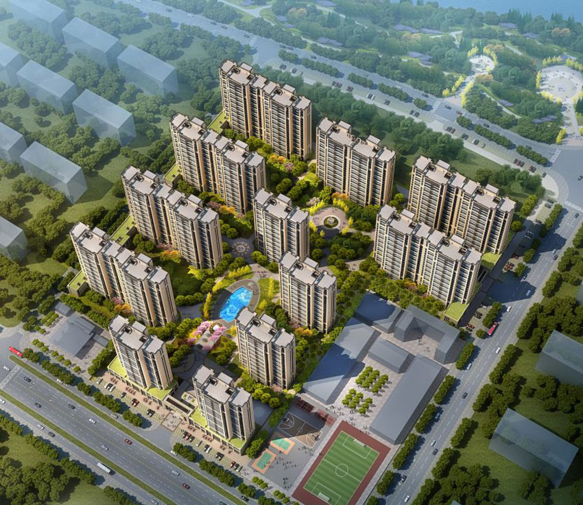 缔华湘水湾项目位于衡南县云集镇云集大道雅文小学西邻