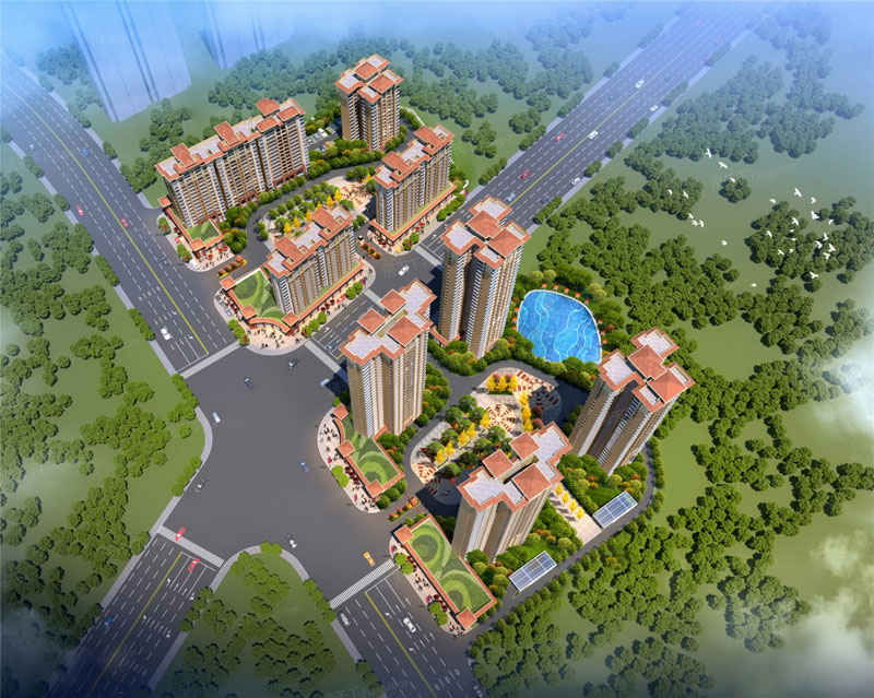 华旗绿洲项目位于衡南县三塘华星学校与景秀公园正对面