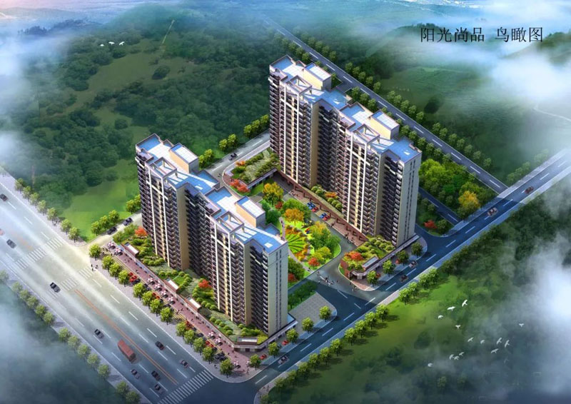 阳光尚品项目位于云集正德路和旺华路交汇处（清泉公园旁）