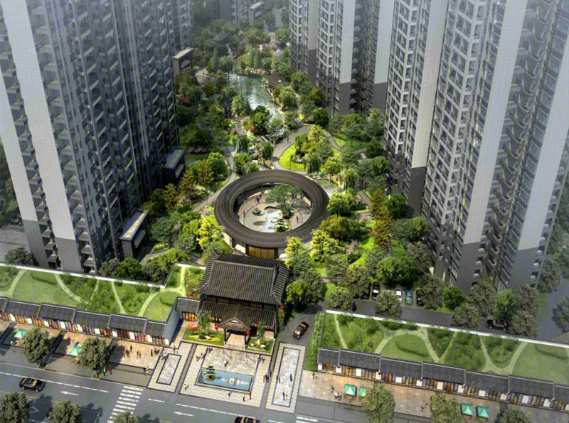 珠江愉景翠园项目位于衡南县南华大学雨母校区往西300米 （南华庭院对面）