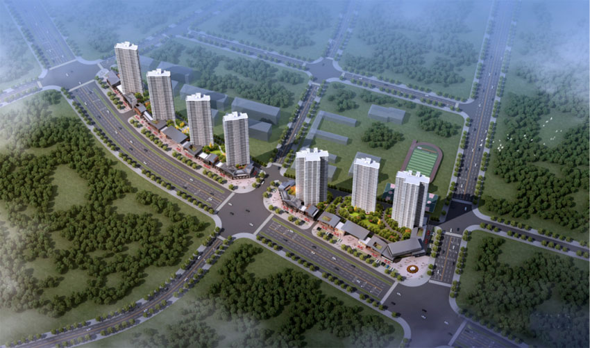 梦想公馆项目位于衡山大道与开云大道交汇处( 体育馆对面）