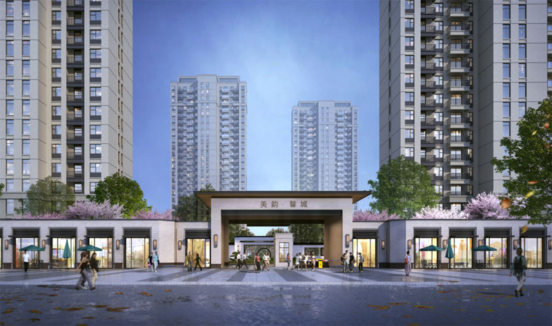 美韵馨城项目位于常德市武陵区常东路与碑吉边路交汇处