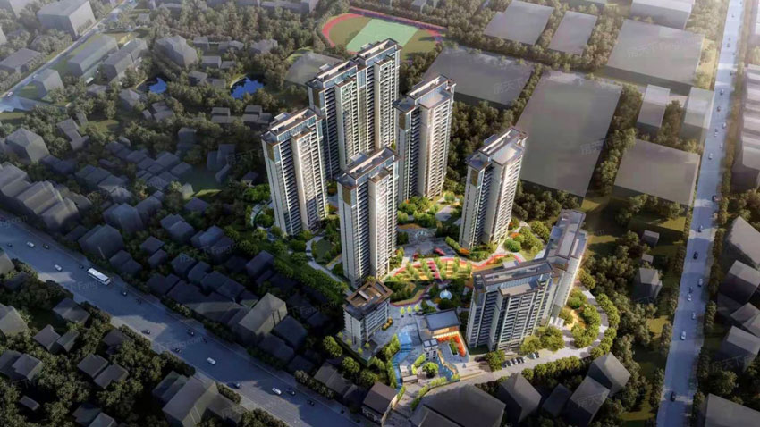 锦绣和府项目位于衡东县洣水镇衡岳北路695号