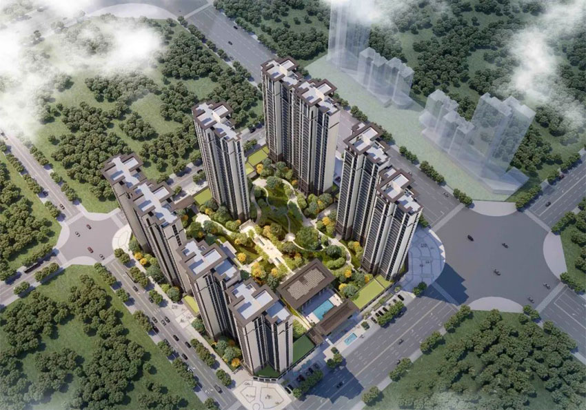 明德府项目位于衡东县河西新区衡东大道与学府路交汇处