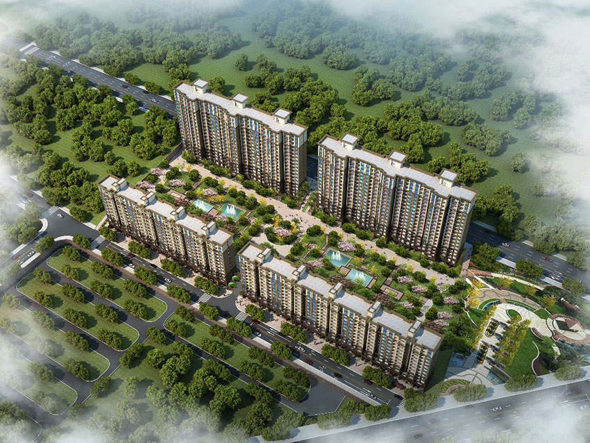 玉合青城项目位于县政府东侧（碧桂园翡翠华府对面）