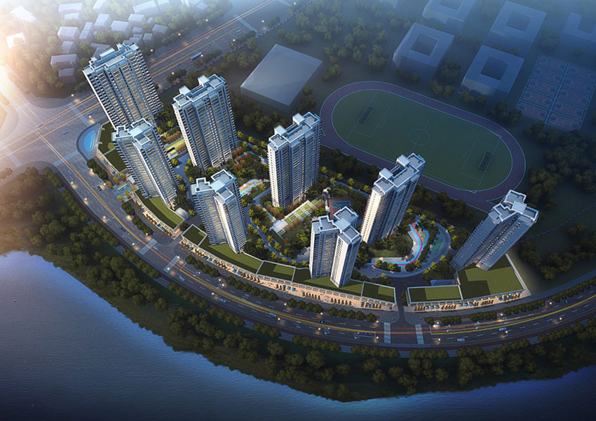 万昌星耀湾项目位于祁东县南山大道（衡师附中新区中学旁）