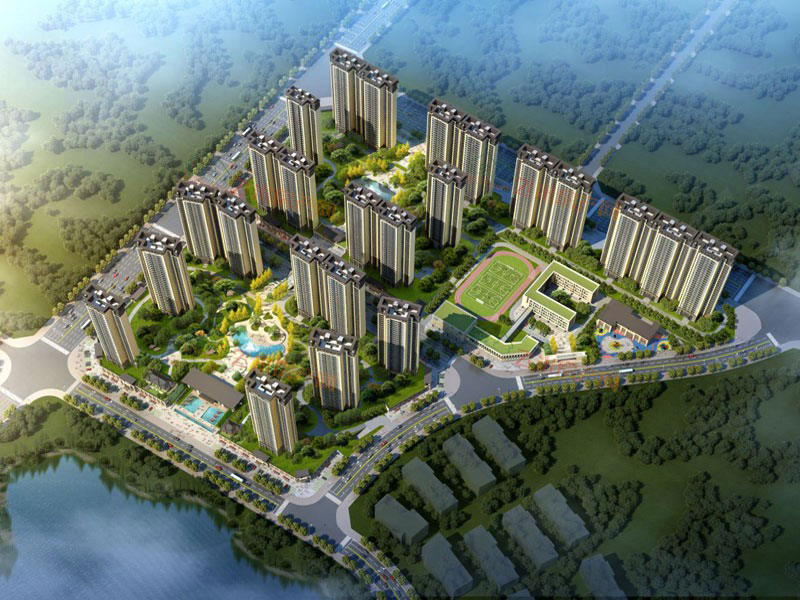 顺府项目位于耒阳市武广高铁旁顺湖公园北侧