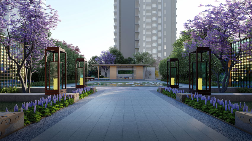 金色江湾项目位于耒阳市迎宾大道与东二路交汇处