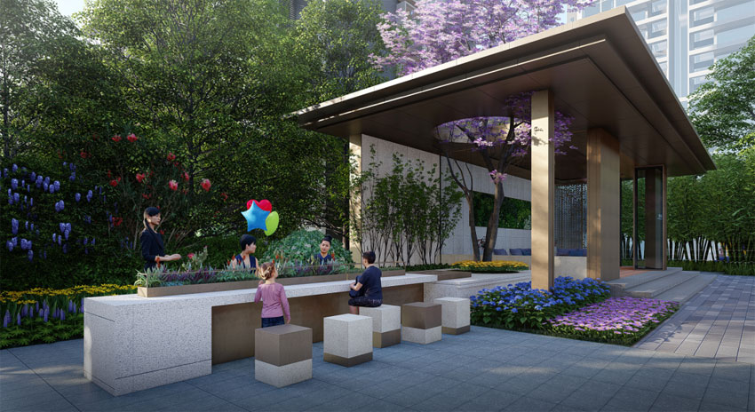 金色江湾项目位于耒阳市迎宾大道与东二路交汇处