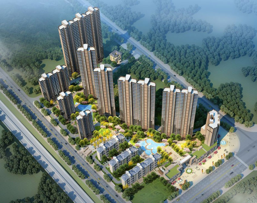 印象春天项目位于耒阳市城西中路与白沙路交汇处