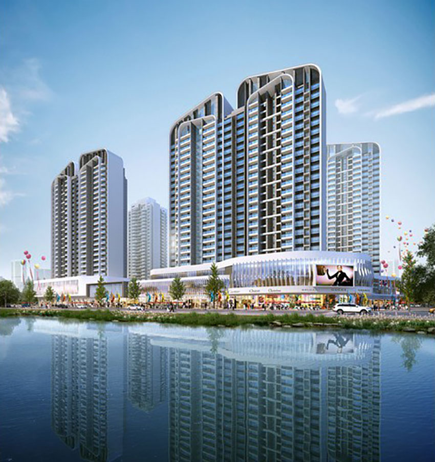 合兴顺湖城项目位于耒阳市武广新城耒阳西站顺湖公园南侧