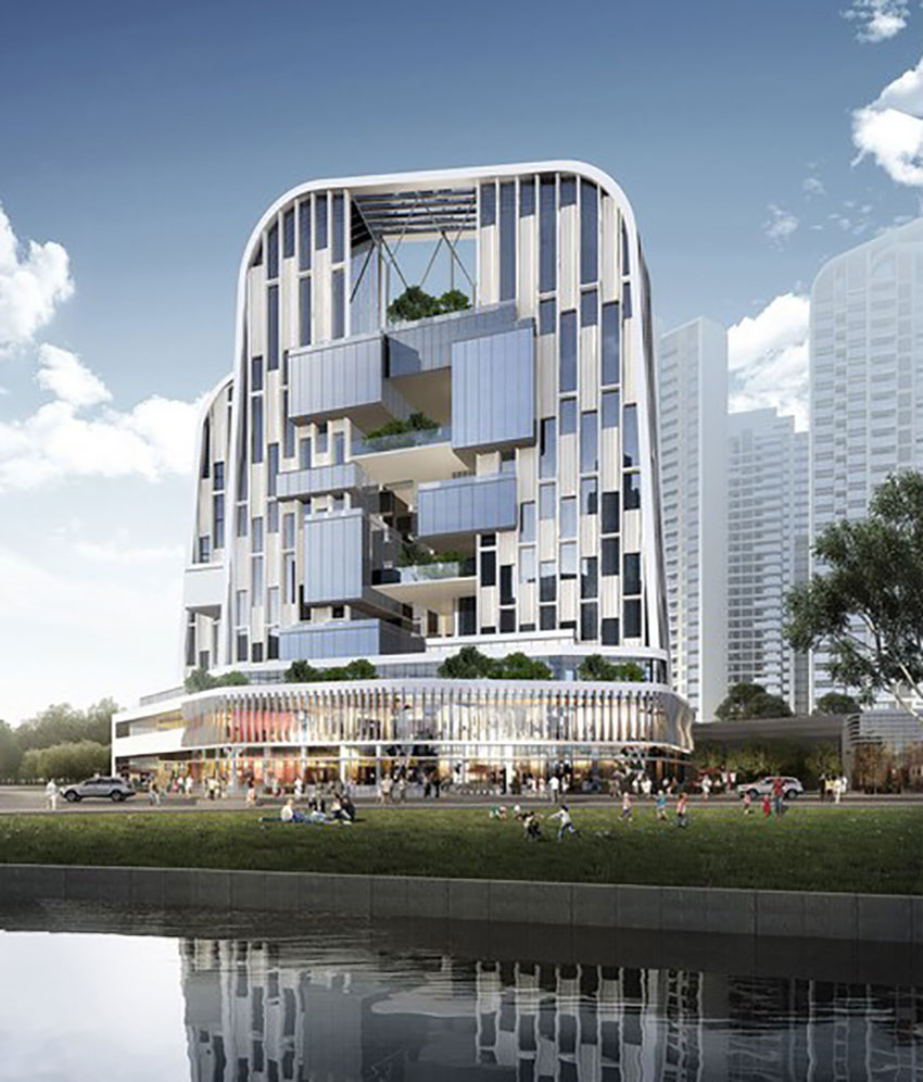 合兴顺湖城项目位于耒阳市武广新城耒阳西站顺湖公园南侧