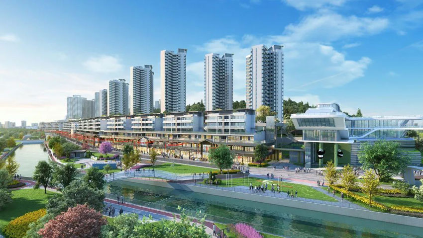 外滩锦都项目位于耒阳大道与顺湖公园交汇处