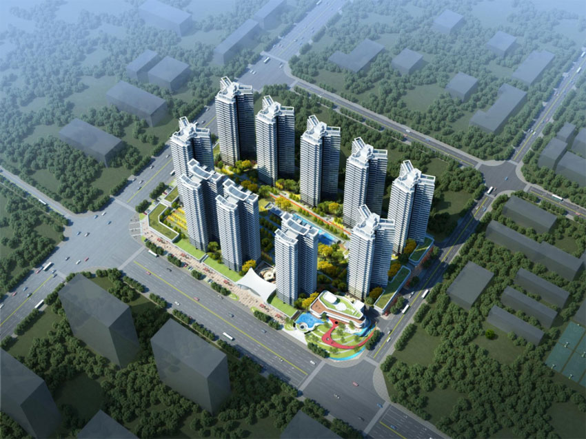 印象顺湖项目位于耒阳市武广新城顺湖中学旁