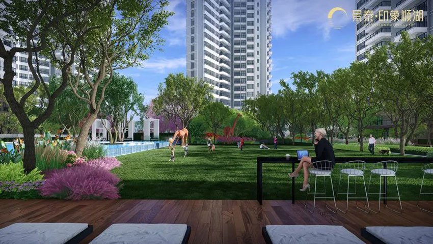 印象顺湖项目位于耒阳市武广新城顺湖中学旁