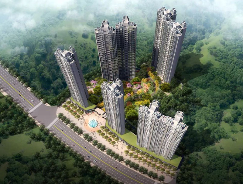 江城国际项目位于耒阳市迎宾大道与德泰隆路交汇处