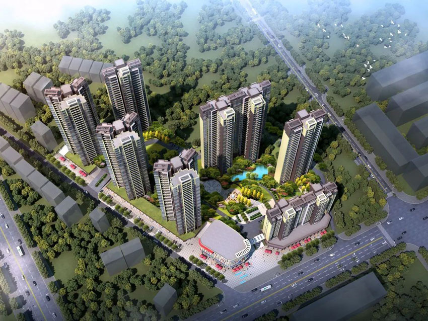 常盛文博苑项目位于常宁市南一环与西一环交汇处