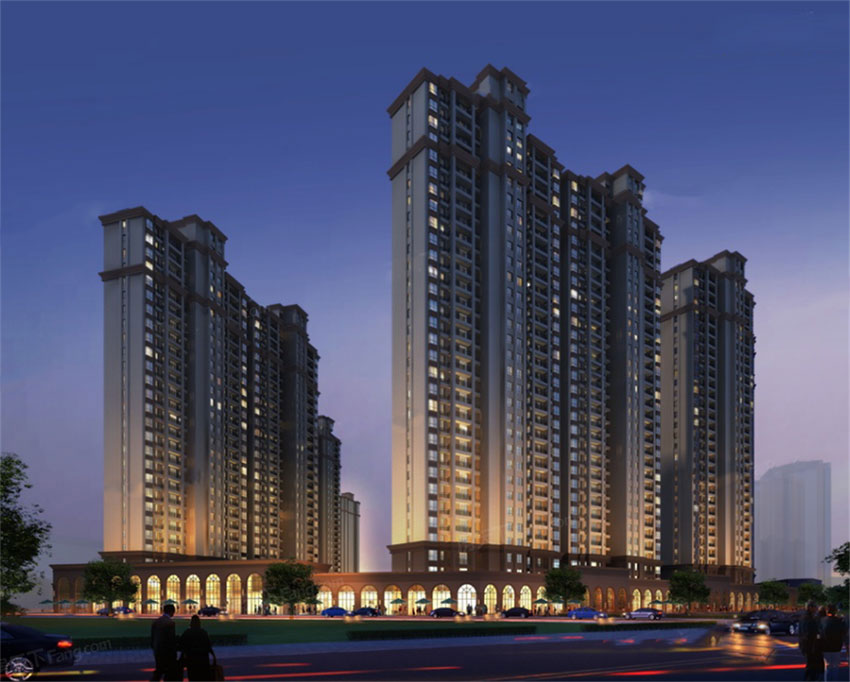 玉虹豪庭国际城项目位于常宁市泉峰西路与西二环交汇处