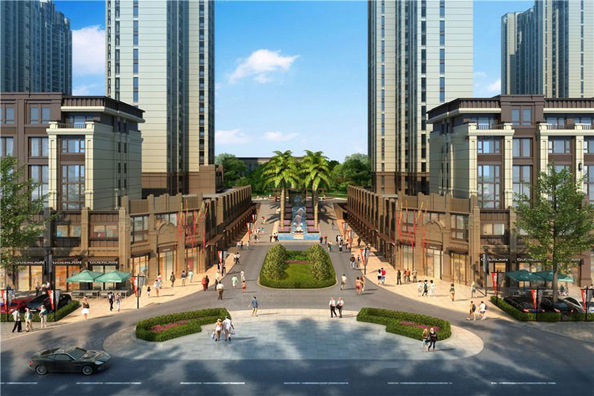 加洲美域项目位于常宁市常宁大道与泉峰东路交汇处