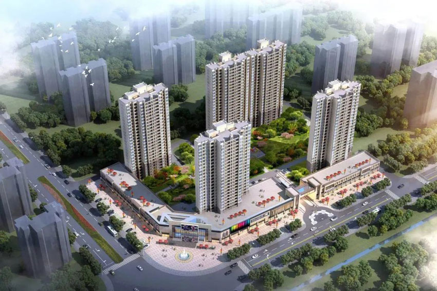 昌隆尚书苑项目位于常宁市常宁大道新公安局旁