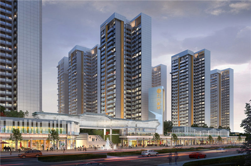 合兴新城项目位于常宁市常宁大道潭水河南岸