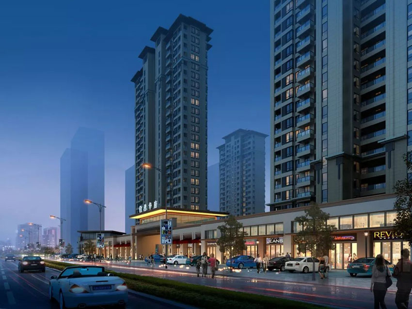 翰林华府项目位于常宁大道与尚宇路交汇处（尚宇学校西200米）