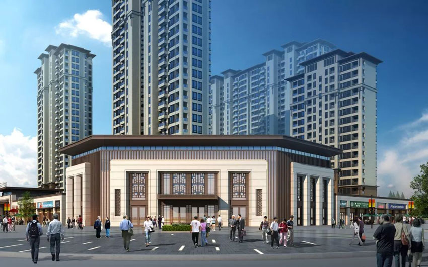 翰林华府项目位于常宁大道与尚宇路交汇处（尚宇学校西200米）