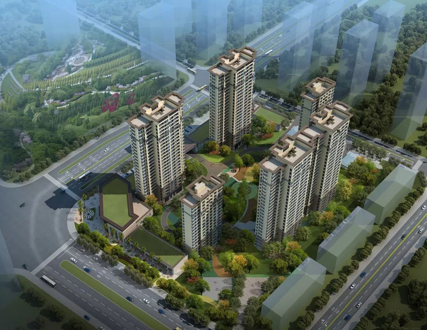 翰林华府项目位于常宁大道与尚宇路交汇处（尚宇学校西200米）