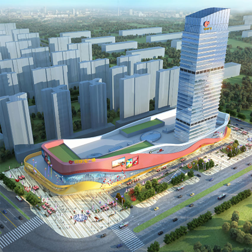 铜锣湾广场项目位于武广新城耒阳大道中段